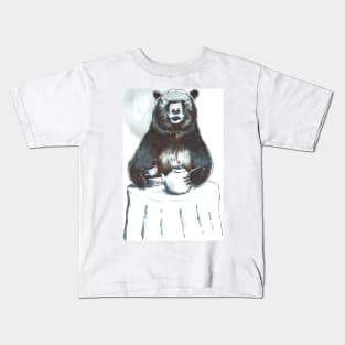 Earl Grey Grizzly Bear Kids T-Shirt